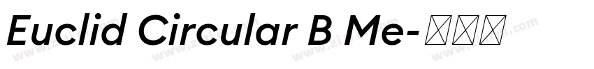Euclid Circular B Me字体转换